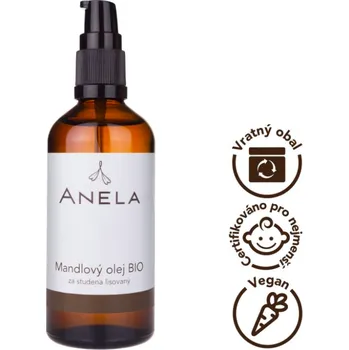 Pleťový krém Anela Mandlový Olej BIO za studena lisovaný 100 ml