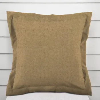 Povlak na polštářek Dekorační povlak na polštář s lemem PML-121 Zlatohnědá režná 50 x 50 cm