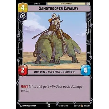 Sběratelská karetní hra Sandtrooper Cavalry 232/264 - Legends of the Force Typ karty: Standard