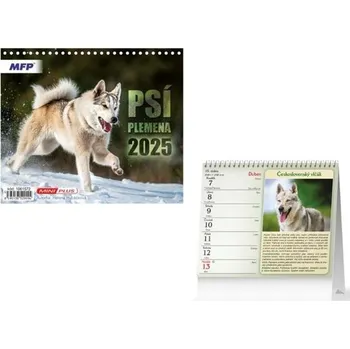 Kalendář Psí plemena 2025 - stolní kalendář
