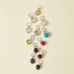 Stříbrný přívěsek Birthstone Měsíc narození: Září - Safír (temně modrý) Ag 925/1000