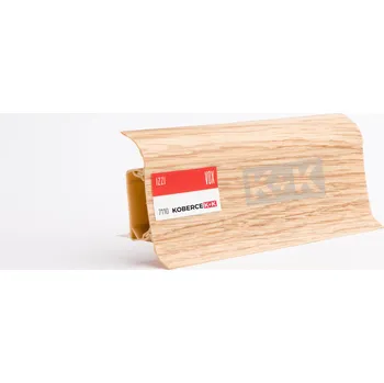 soklová lišta Obvodová soklová lišta plastová (pro PVC a vinyl) dub písek - 250cm