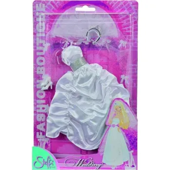 Panenka Šatičky Steffi Svatební nabírané