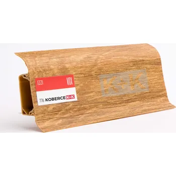 soklová lišta Obvodová soklová lišta plastová (pro PVC a vinyl) dub discovery - 250cm