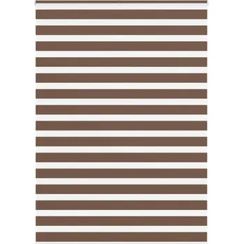 vidaXL Zebra roleta hnědá 160x200 cm šířka látky 155,9 cm polyester