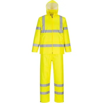 Pláštěnka PORTWEST HI-VIS PACKAWAY H448 / Reflexní oděv do deště - HV žlutá XXXL