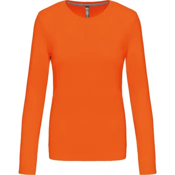 Dámská tunika Dámské triko s dlouhým rukávem Kariban K383 Barva: Oranžová, Velikost: M