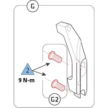 Brzda na kolo Cannondale Lefty 2.0 Adapter Bolt šrouby k adaptéru Lefty 2 ks