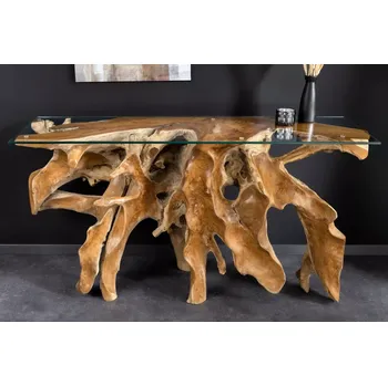 Toaletní stolek Konzola Root 150 (Designový konzolový stolek z teakového dřeva 150cm.)