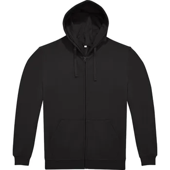 Pánská mikina B&C Unisex mikina s kapucí Zip Hood ID.224 Velikost: 3XL, Barva: černá