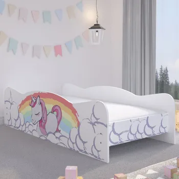 Dětská postel Roztomilá dětská postel v motivu My Little Pony 160 x 80 cm