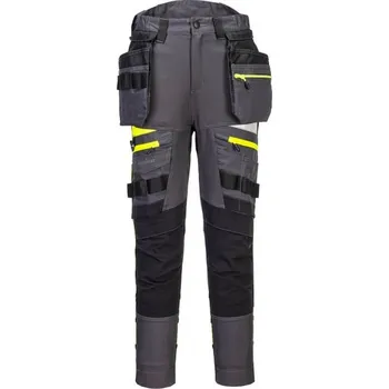 Dámské kalhoty PortWest | DX4 dámské kalhoty s odnímatelnými kapsami - Metal Grey / 38 / 38 / šedá