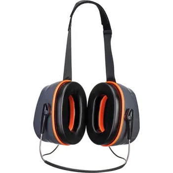 Chránič sluchu PortWest | Chrániče sluchu HV Extreme s nákrčníkem - Grey/Orange / šedá