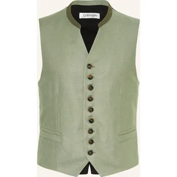 Pánská bunda Grasegger Pánská Krojová Vesta Xanten, světle zelená / černá, 46