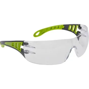 ochranné brýle PortWest | Brýle Tech Look - Clear / innovative lightweight dielectric safety spectacles with metal free hinges, featuring a tough and modern design with dual materi