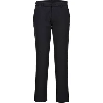 Pánské kalhoty PortWest | Kalhoty Stretch Slim Chino - Black / 32 / L / černá