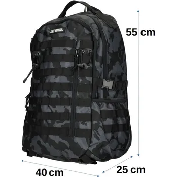 Městský batoh Enrico Benetti batoh ARIZONA 55x40x25cm, 17", camouflage black 54 litrů