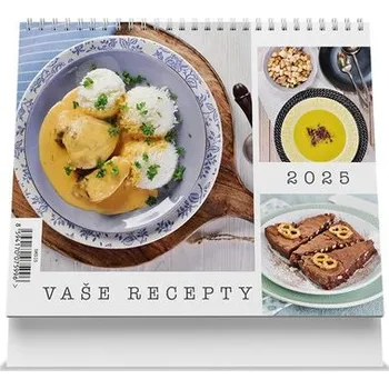 Kalendář Vaše recepty 2025 - stolní kalendář