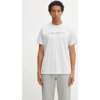 Dámské tričko Tričko Sporty & Rich Ny Health Club šedá barva, s potiskem, TO043602043GY03, S, 09X