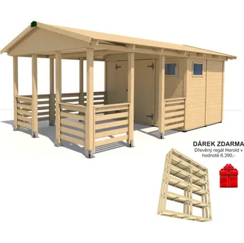 Zahradní altán Zahradní altán Herold A3355 BX (6,3 + 9,6 m2)