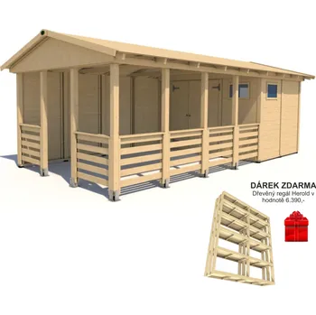 Zahradní altán Zahradní altán Herold A3366 BX Plus s boční stěnou (6,3 + 12,6 m2)