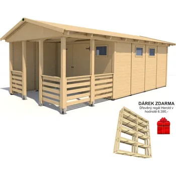 Zahradní altán Zahradní altán Herold A3366 DX Plus s boční stěnou (12,6 + 6,3 m2)