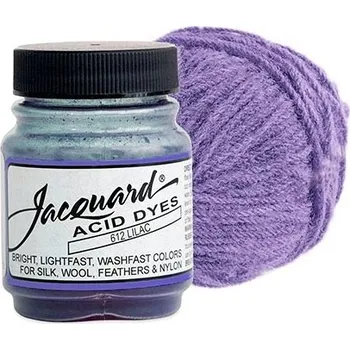Speciální výtvarná barva Barva Jacquard Acid na vlnu a hedvábí odstín 612 Lila