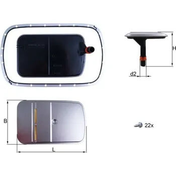 Hydraulický filtr Hydraulický filtr, automatická převodovka KNECHT HX 165KIT