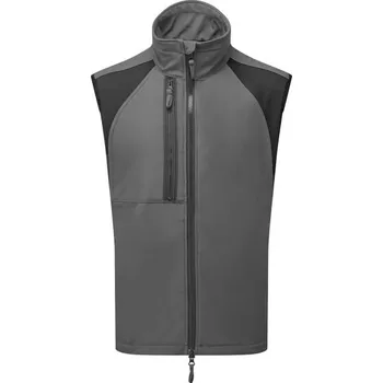 Pánská vesta PortWest | WX2 Softshell vesta Eco (2L) - Metal Grey / L / L / šedá