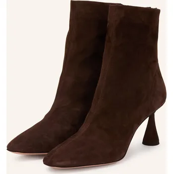 Dámské mokasíny Aquazzura Dámské Kotníčkové Boty Amore, tmavě hnědá, 40