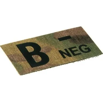 Nášivka Clawgear® Nášivka krevní skupina IR Clawgear®, Barva: Multicam®, Varianta: B -