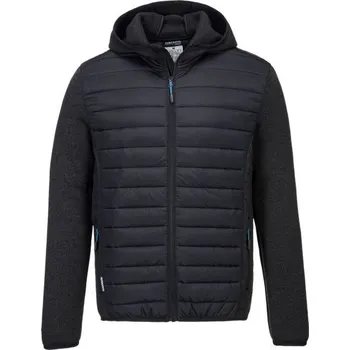 Pánská softshellová bunda PortWest | Bunda Hybrid Baffle KX3 - Grey Marl / M / M / šedá