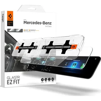 Fólie pro tablet Spigen Mercedes Benz Glass tR EZ Fit Crystal Clear Screen Protector 2 Pack A-Class 2021/2020