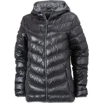 Dámská vesta Daiber Dámská péřová bunda Down Jacket JN1059 Barva: Černá - Šedá, Velikost: XXL