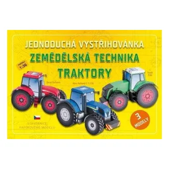 Zemědělská technika TRAKTORY - Jednoduchá vystřihovánka