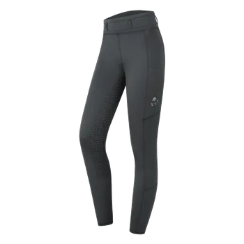 Jezdecké kalhoty Dámské jezdecké legíny ELT Ella s gripem, tmavě modrá Barva: Šedá, Velikost: 38