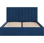 AGroup Čalouněná postel POLLA 140 x 200 cm Barva látky Trinity: (2331) Tmavá modrá