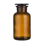 Skleněná dóza na koupelovou sůl, hnědá, 500 ml