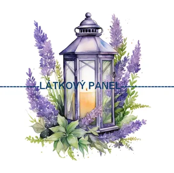 Látkový panel - Levandule - LE-57 Velikost: 15x15cm, Materiál: Bavlna