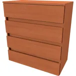 NÁBYTEK MIKULÍK s.r.o. Moderní komoda TARA M s 2 zásuvkami, olše, 80x88 cm Šířka: 80, Výška: 88, Dekor: olše