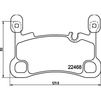 Brzdová destička Sada brzdových destiček, kotoučová brzda HELLA 8DB 355 039-111