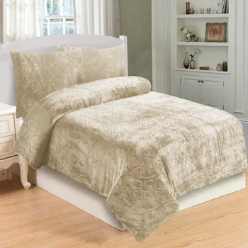 JAHU Povlečení mikroplyš - SYMBOL béžová 140x200, 70x90cm