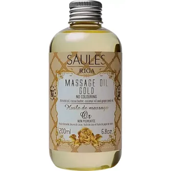 Koupelový olej Saules Masážní olej z přírodních rostlinných olejů Gold 200 ml
