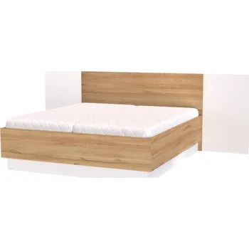 Postel NÁBYTEK MIKULÍK s.r.o. SMART XL - dvoulůžko, 180x200cm Dekor: olše Šířka: 313.5, Výška: 107, Dekor: dub harmony