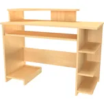 NÁBYTEK MIKULÍK s.r.o. Praktický počítačový stůl WORD 110x50cm, olše, moderní design pro domácnost i kancelář Šířka: 110, Výška: 75, Dekor: javor