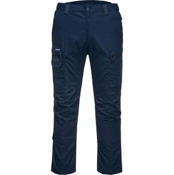 Pánské kalhoty PortWest | Kalhoty KX3 Ripstop - Navy / 40 / 40 / contemporary work trouser made from highly durable ripstop fabric that stretches as you move. subtle articulation on the knees a