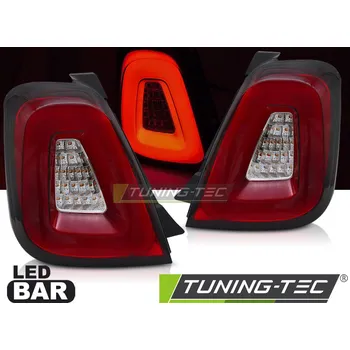 Zadní světlomet TUNING-TEC Zadní světla FIAT 500 15-20 červená LED BAR