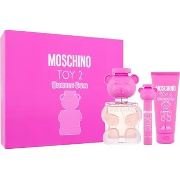 Dámský parfém Moschino Toy 2 Bubble Gum Dárková sada EDT 100 ml, miniaturka EDT 10 ml a tělové mléko 100 ml
