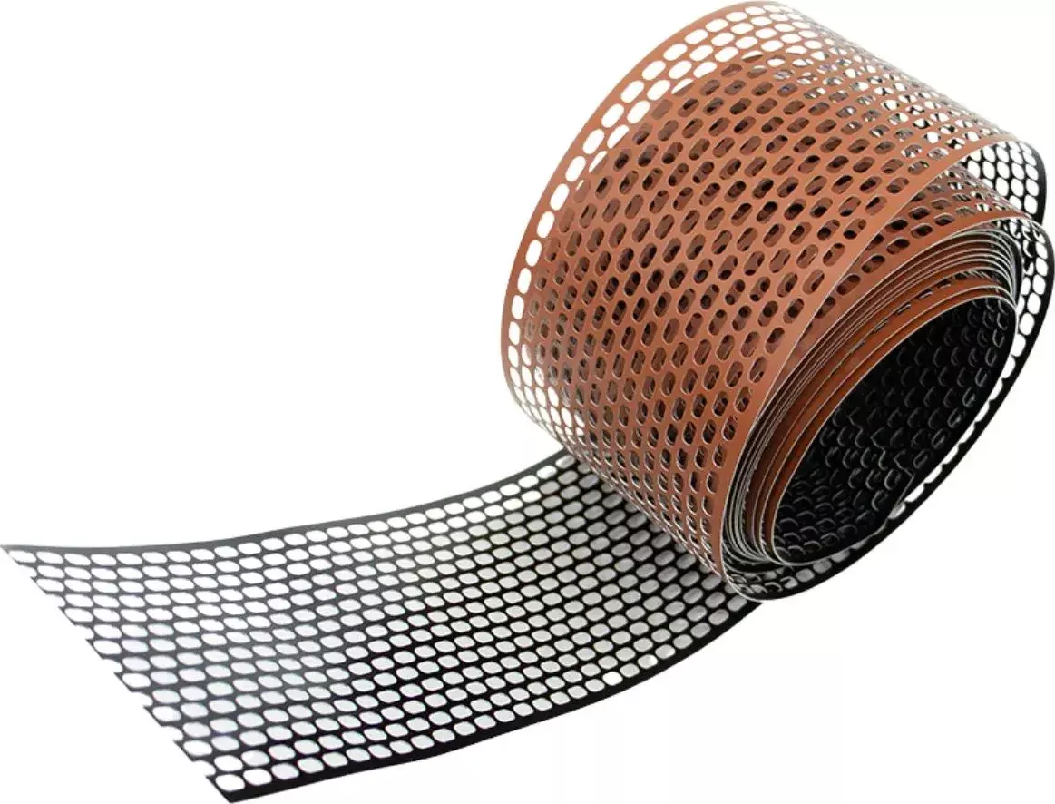 JOKL hliníkový ochranný pás proti ptákům ALUPTAK 10 cm × 5 m RAL 8004 cihlová / RAL 9005 černá