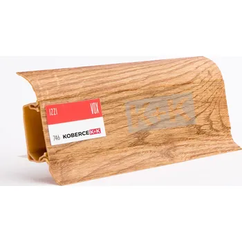 soklová lišta Obvodová soklová lišta plastová (pro PVC a vinyl) řecký ořech - 250cm